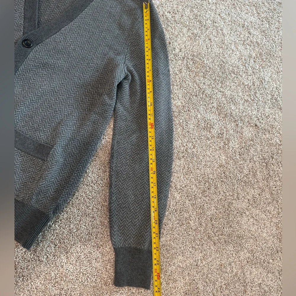 Charcoal Gray Cardigan Sweater - Picture 6 of 9